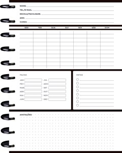 CADERNO CAPA DURA UNIVERSITARIO KIT DISC STYLUS 10M 160F