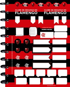 CADERNO CAPA DURA UNIVERSITARIO KIT DISC FLAMENGO 1M 80F