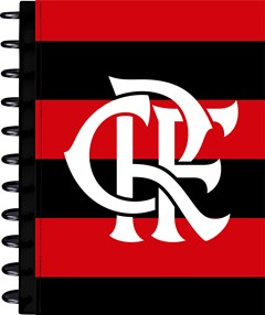 CADERNO CAPA DURA UNIVERSITARIO KIT DISC FLAMENGO 1M 80F