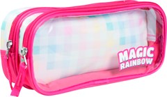 ESTOJO ESCOLAR KIT RETANGULAR INFANTIL MAGIC RAINBOW