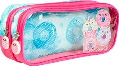 ESTOJO ESCOLAR KIT RETANGULAR INFANTIL SWEET DONUTS