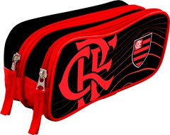 ESTOJO ESCOLAR KIT RETANGULAR DUPLO FLAMENGO