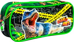 ESTOJO ESCOLAR KIT RETANGULAR INFANTIL DINO REX