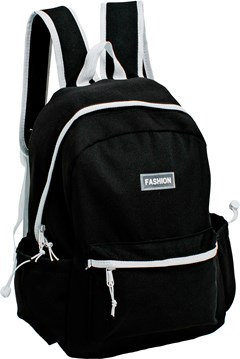 MOCHILA JUVENIL KIT CLEAN COLORS PRETA