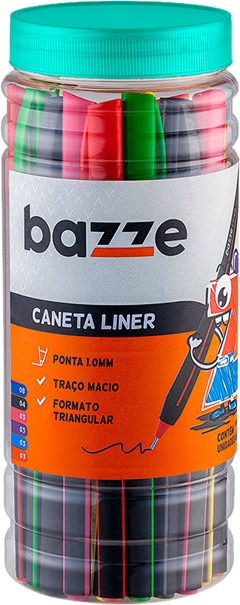 CANETA BAZZE 1.0 LINER SORTIDAS POTE