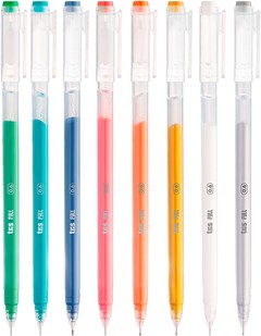 CANETA TRIS GEL FULL 0.6 8 CORES DP