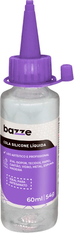 COLA BAZZE SILICONE LIQ 60ML DISPLAY