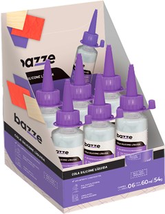 COLA BAZZE SILICONE LIQ 60ML DISPLAY