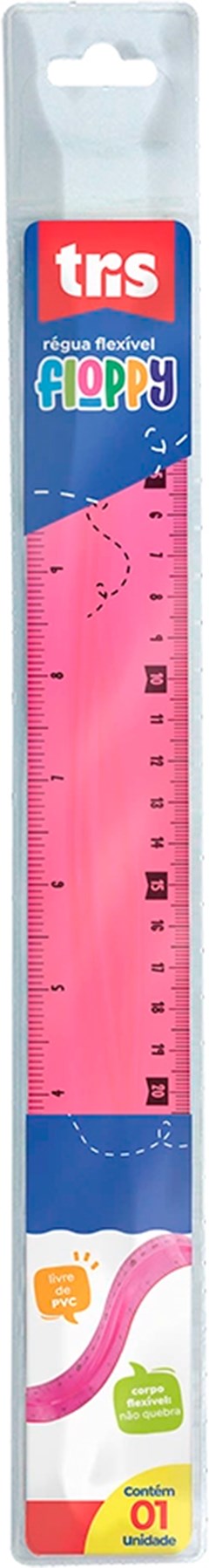 REGUA ESC FLEXIVEL TRIS 30CM FLOPY SORT