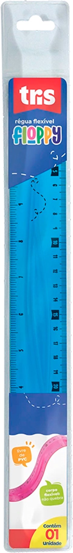 REGUA ESC FLEXIVEL TRIS 30CM FLOPY SORT