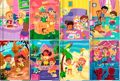 CADERNO CAPA DURA COSTURADO 1/4 CREDEAL TURMA LALA 96F