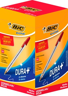 CANETA BIC CRISTAL VERMELHO