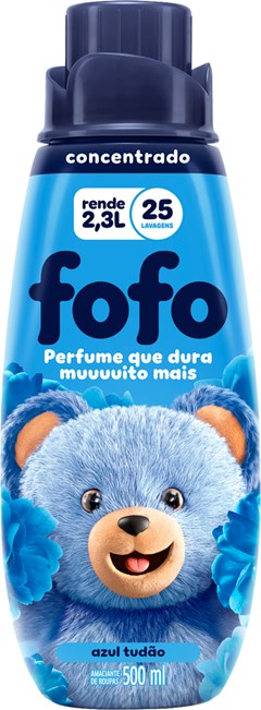 AMACIANTE FOFO 500ML CONCENTRADO AZUL TUDÃO