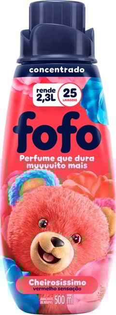 AMACIANTE FOFO 500ML CONCENTRADO VERMELHO SENSAÇÃO