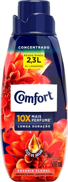 AMACIANTE COMFORT 500ML CONCENTRADO ENERGIA FLORAL