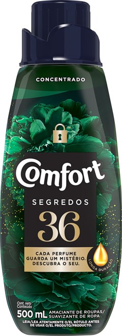 AMACIANTE COMFORT 500ML CONCENTRADO SEGREDOS 36