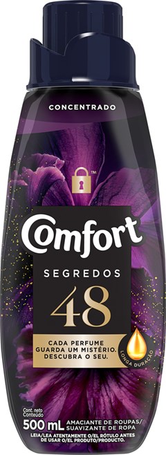 AMACIANTE COMFORT 500ML CONCENTRADO SEGREDOS 48