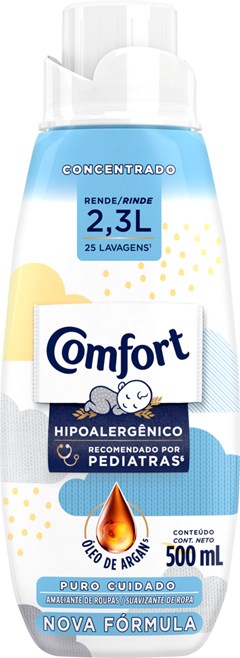 AMACIANTE COMFORT 500ML CONCENTRADO PURO CUIDADO