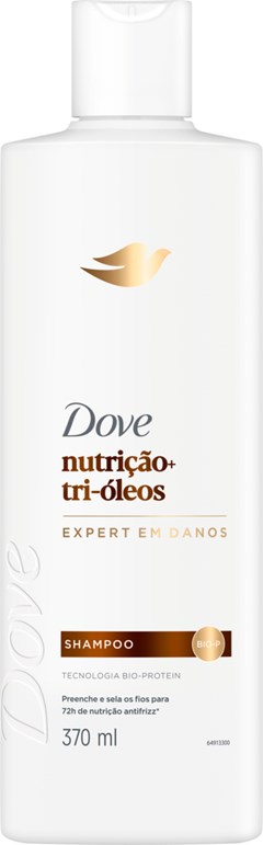 SHAMPOO DOVE 370ML NUTRIÇÃO + TRI-ÓLEOS