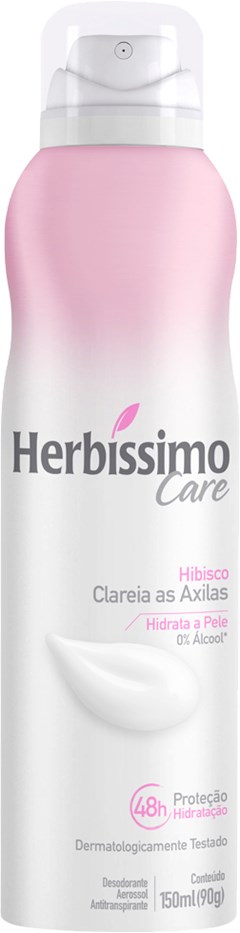 DESODORANTE DESOD AERO ANT HERBISSIMO CARE 150ML HIBISCO