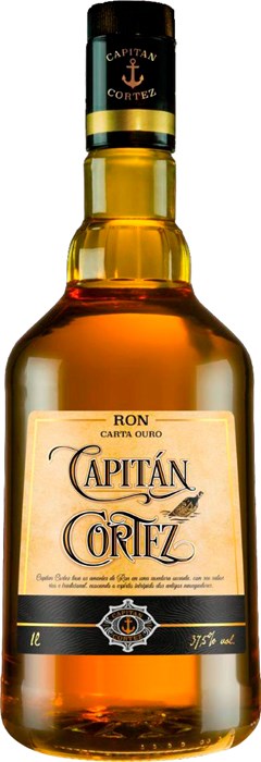 BEBIDA RUM CAPITAN CORTEZ CARTA OURO 1LT