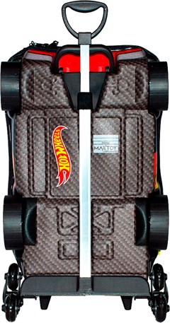 MOCHILA C RODA MAXTOY HOTWHEELS NIGHT PT