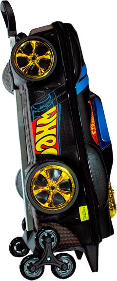 MOCHILA C RODA MAXTOY HOTWHEELS NIGHT PT