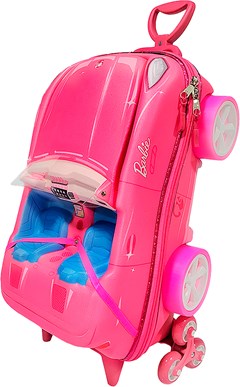 MOCHILA C RODA MAXTOY BARBIE CONVERSIVEL