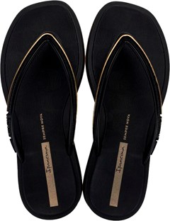 SANDÁLIA IPANEMA GLOW PRETO/DOURADO 33/34