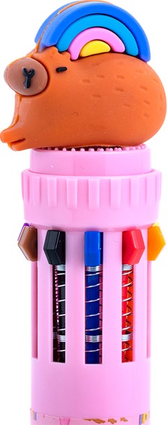 CANETA BRW CAPIVARA 10 CORES 0.7 SORT