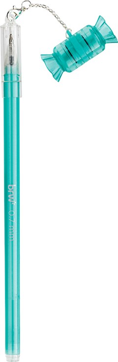 CANETA BRW CANDY C/CARIMBO 0.7 AZUL SORT
