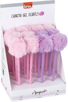 CANETA BRW POMPOM APAGAVEL 0.7 AZUL SORT