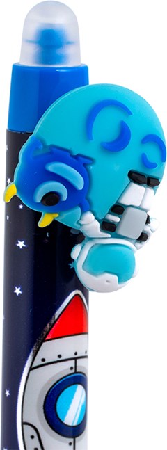 CANETA BRW SPACE APAGAVEL 0.7 AZUL SORT