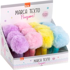 MARCA TEXTO BRW POMPOM C/CARIMBO SORT
