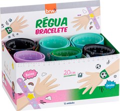 REGUA ESC BRW 20CM FUNNY BRACELETE SORT