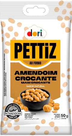 AMENDOIM PETTIZ 50G CROCANTE NATURAL