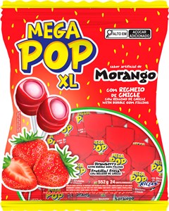 PIRULITO POP MEGA 23G MORANGO