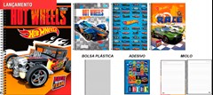 CADERNO CAPA DURA UNIVERSITARIO TILIB HOT WHEELS FIT 1M 80F