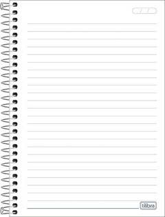 CADERNO CAPA DURA TILIBRA ESPIRAL 1/4 ZOOM+ FEM 200F