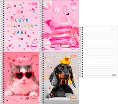 CADERNO CAPA DURA TILIBRA ESPIRAL 1/4 ZOOM+ FEM 200F