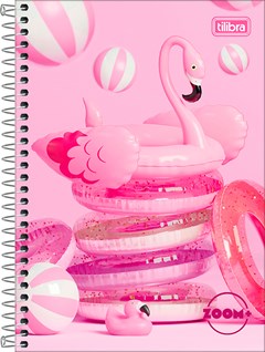 CADERNO CAPA DURA TILIBRA ESPIRAL 1/4 ZOOM+ FEM 96F