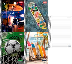 CADERNO CAPA DURA TILIBRA ESPIRAL 1/4 ZOOM+ MASC 200F