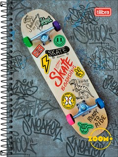 CADERNO CAPA DURA TILIBRA ESPIRAL 1/4 ZOOM+ MASC 96F