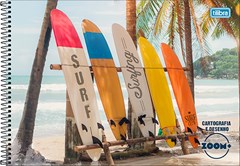 CADERNO CARTOGRAFIA CAPA TILIBRA ESPIRAL  ZOOM+ MASC 96F