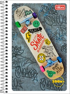 CADERNO CAPA FLEXIVEL TILIBRA ESPIRAL 1/4 ZOOM+ 48F