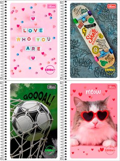 CADERNO CAPA FLEXIVEL TILIBRA ESPIRAL 1/4 ZOOM+ 96F