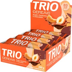 BARRA DE CEREAL TRÍO 20G CASTANHA AVELÃ E CHOCOLATE