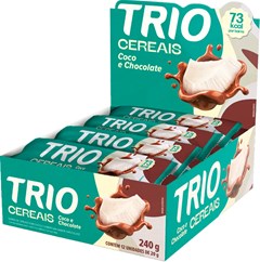 BARRA DE CEREAL TRÍO 20G COCO E CHOCOLATE