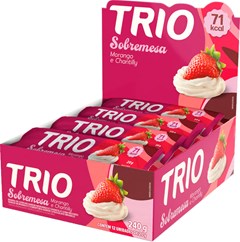 BARRA DE CEREAL TRÍO 18G MORANGO E CHANTILLY