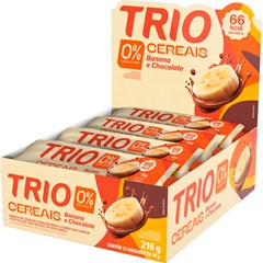 BARRA DE CEREAL TRÍO 18G BANANA E CHOCOLATE - ZERO AÇÚCARES